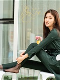 SIW Siwen media 062 small fragrant wind dark green pure cotton temperament small foot pants two - Zhen zhen(55)